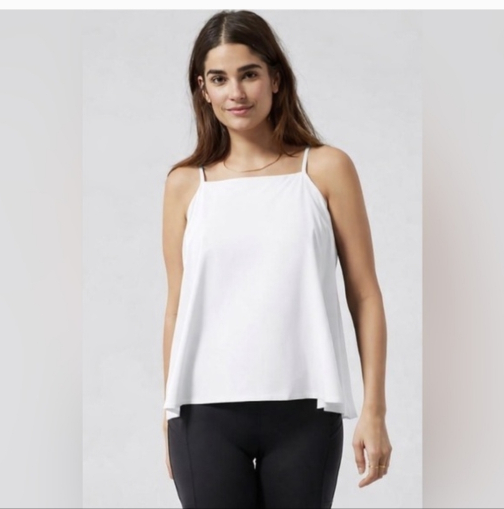 Athleta White Sleeveless Women's Top Size Large